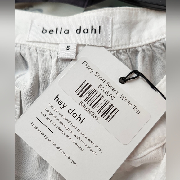 NWT Bella Dahl Flowy Short Sleeve Pullover Top - Picture 4 of 5